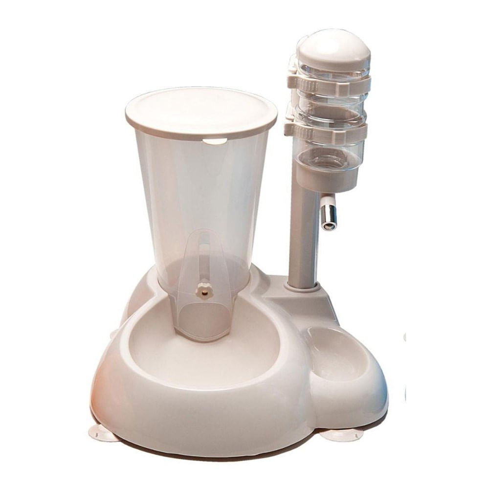 Foto-do-produto-Bebedouro-Automatico-Com-Comedouro-Branco-Para-Caes-e-Gatos-no-petshop-online-da-Tudo-de-Bicho
