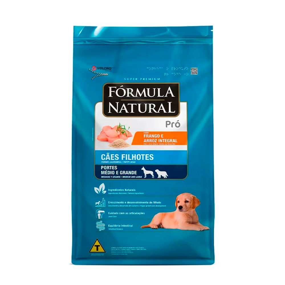 Foto-do-produto-Racao-Formula-Natural-Pro-Caes-Filhotes-Racas-Medias-e-Grandes-15kg-no-petshop-online-da-Tudo-de-Bicho