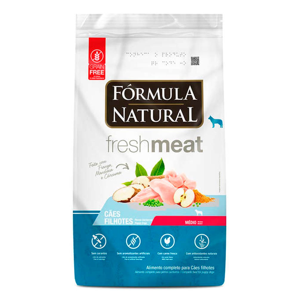 Foto-do-produto-Racao-Formula-Natural-Caes-Fresh-Meat-Filhotes-Racas-Medias-25kg-no-petshop-online-da-Tudo-de-Bicho