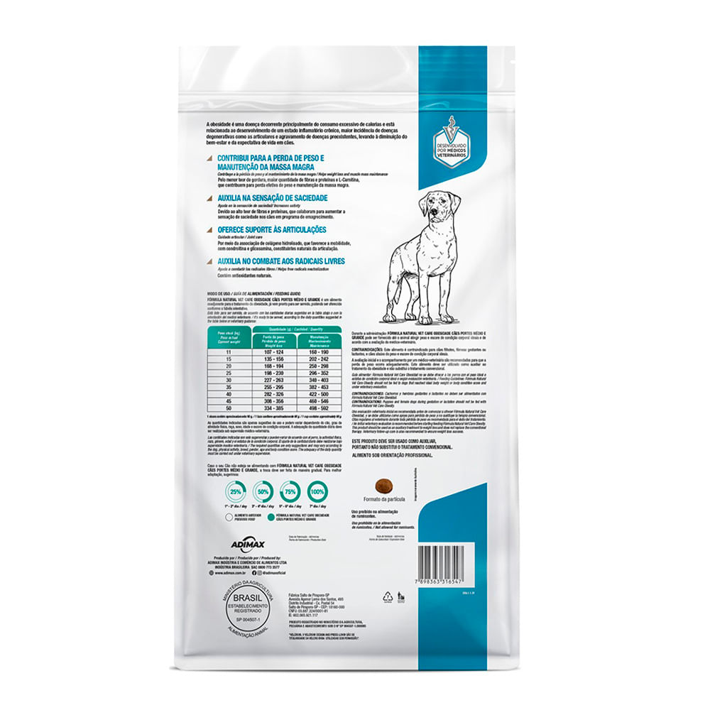 Foto-do-produto-Racao-Formula-Natural-Vet-Care-Caes-Obesidade-Racas-Medias-e-Grandes-2kg-no-petshop-online-da-Tudo-de-Bicho