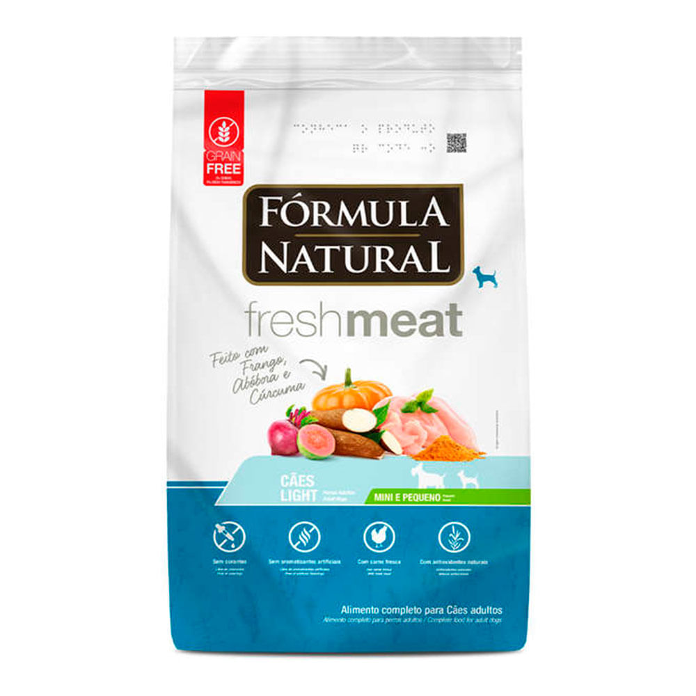 Foto-do-produto-Racao-Formula-Natural-Caes-Fresh-Meat-Light-Racas-Mini-e-Pequenas-25kg-no-petshop-online-da-Tudo-de-Bicho