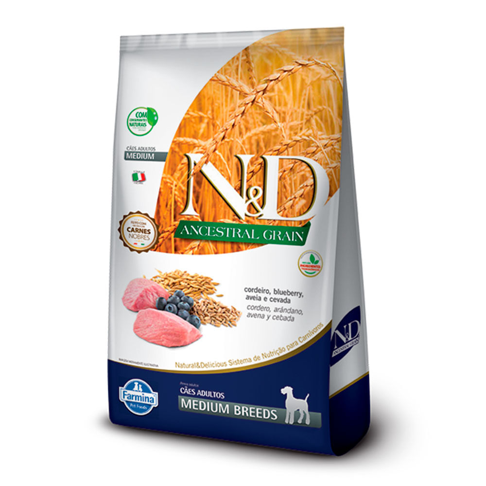 Foto-do-produto-Racao-N-D-Ancestral-Caes-Adultos-Medio-Cordeiro-101kg-no-petshop-online-da-Tudo-de-Bicho