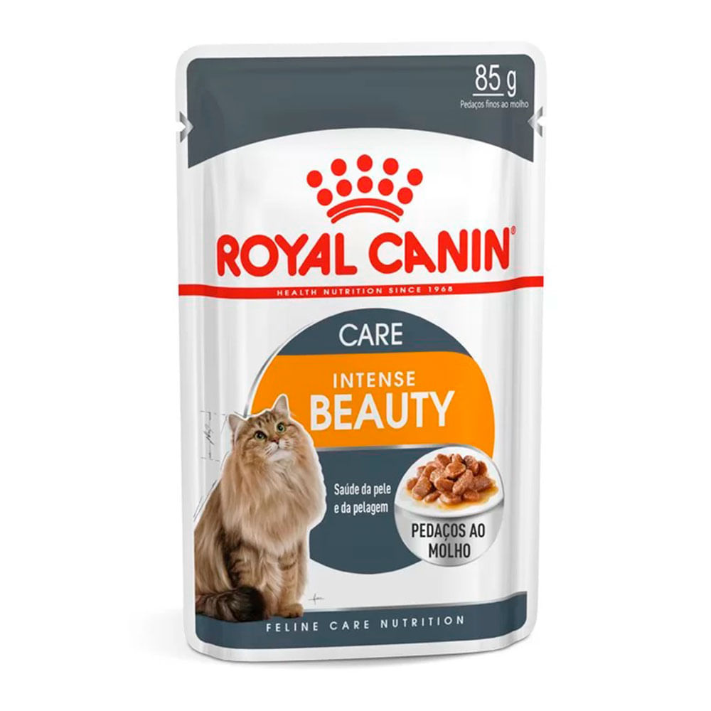 Foto-do-produto-Racao-Umida-Royal-Canin-Gatos-Intense-Beauty-Sache-85g-no-petshop-online-da-Tudo-de-Bicho