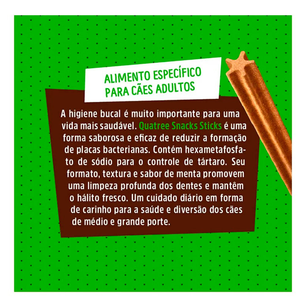 Foto-do-produto-Snack-Quatree-Sticks-Para-Caes-Racas-Medias-e-Grandes-Menta-100g-no-petshop-online-da-Tudo-de-Bicho