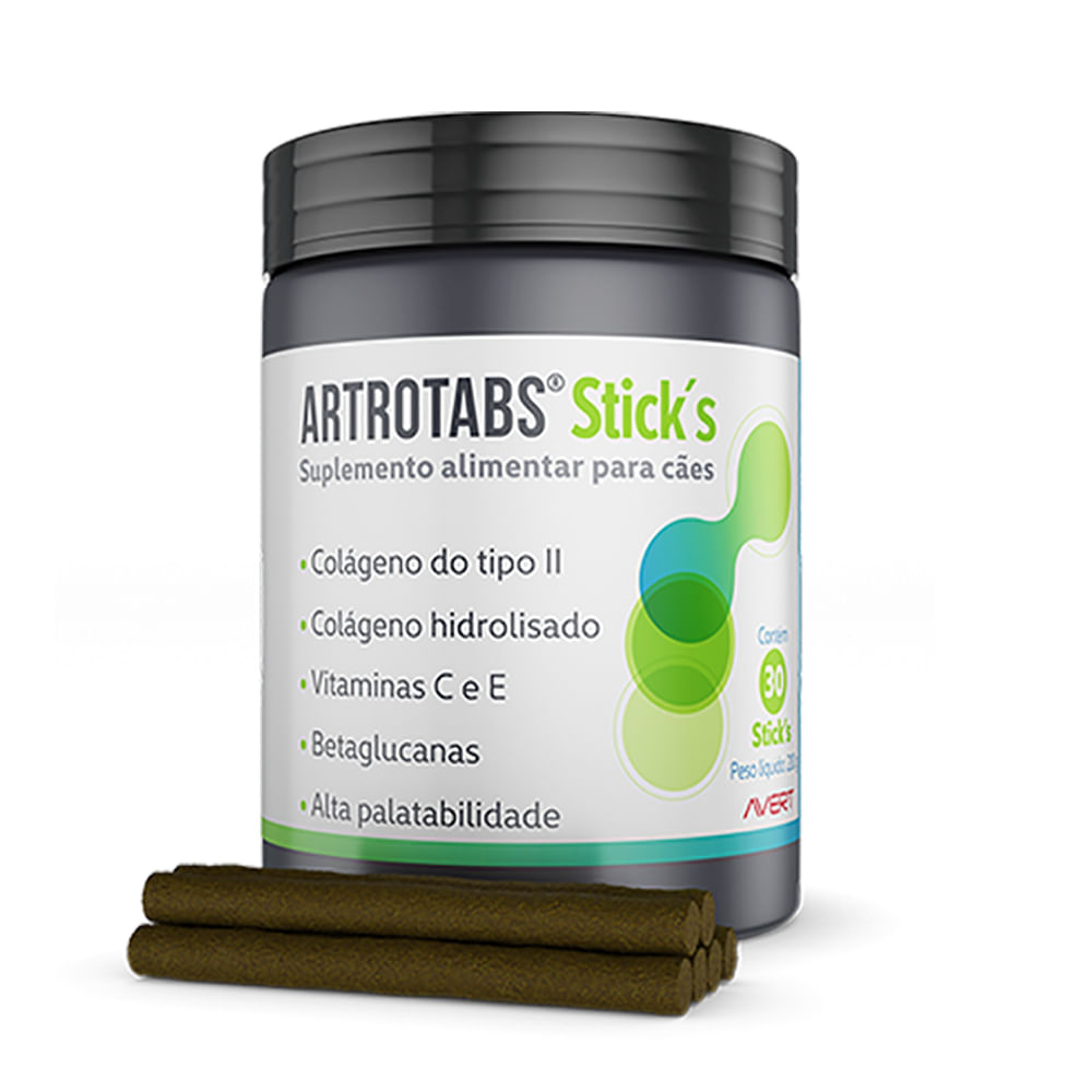 Foto-do-produto-Suplemento-Alimentar-Avert-Artrotabs-Sticks-para-Caes-com-30-Unidades-no-petshop-online-da-Tudo-de-Bicho