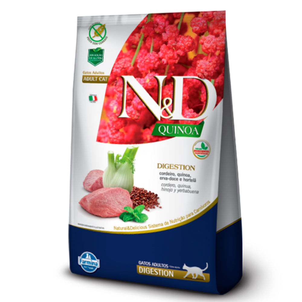 Foto-do-produto-Racao-N-D-Quinoa-Gatos-Adultos-Cordeiro-Digestion-15kg-no-petshop-online-da-Tudo-de-Bicho