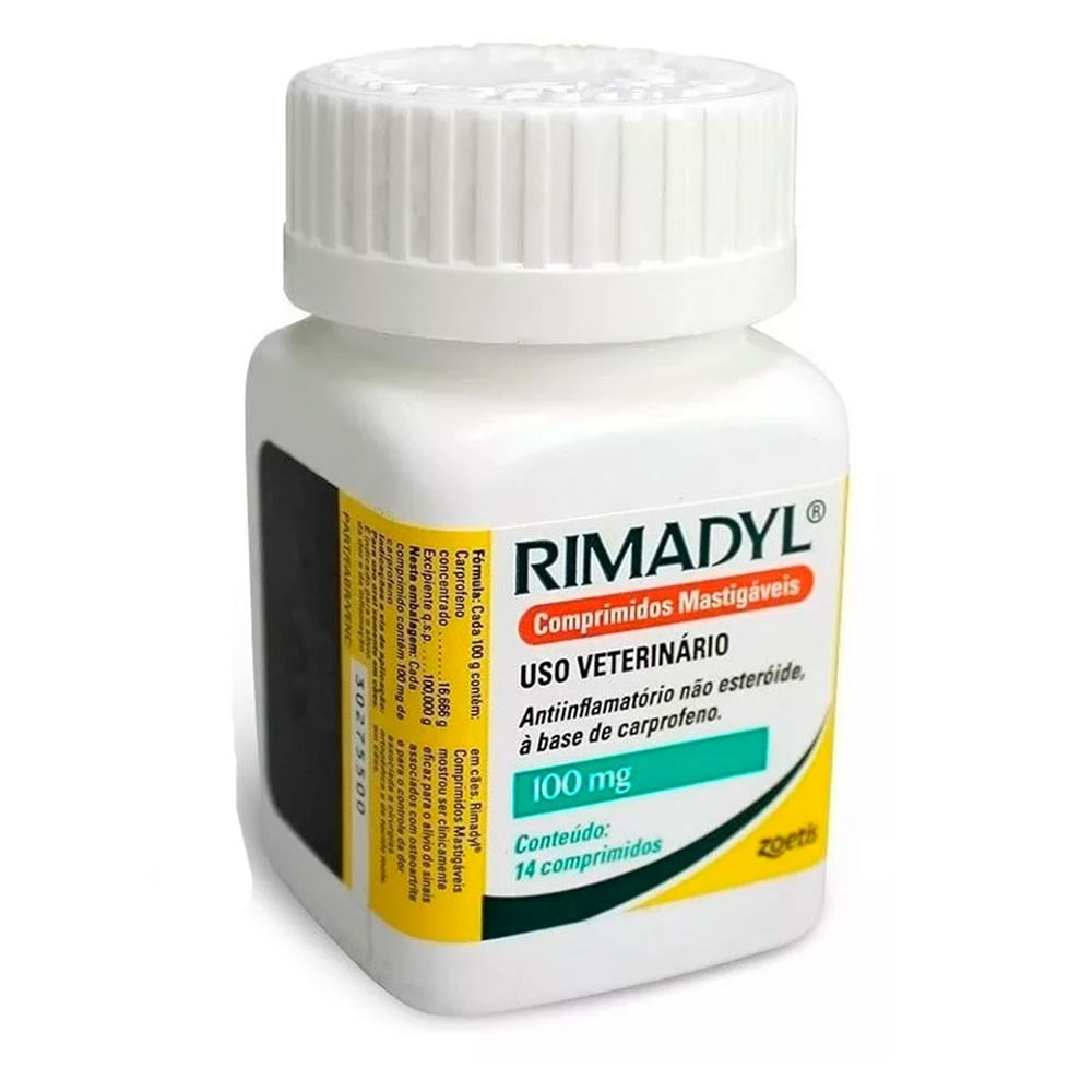 Foto-do-produto-Rimadyl-Anti-Inflamatorio-Caes-C-14-Comprimidos-100mg-no-petshop-online-da-Tudo-de-Bicho