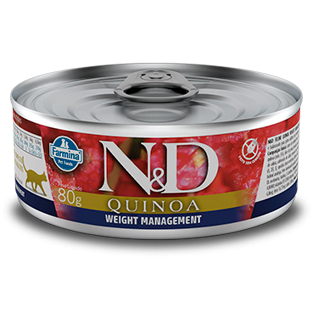 Foto-do-produto-Racao-N-D-Gatos-Quinoa-Weight-Management-80g-no-petshop-online-da-Tudo-de-Bicho