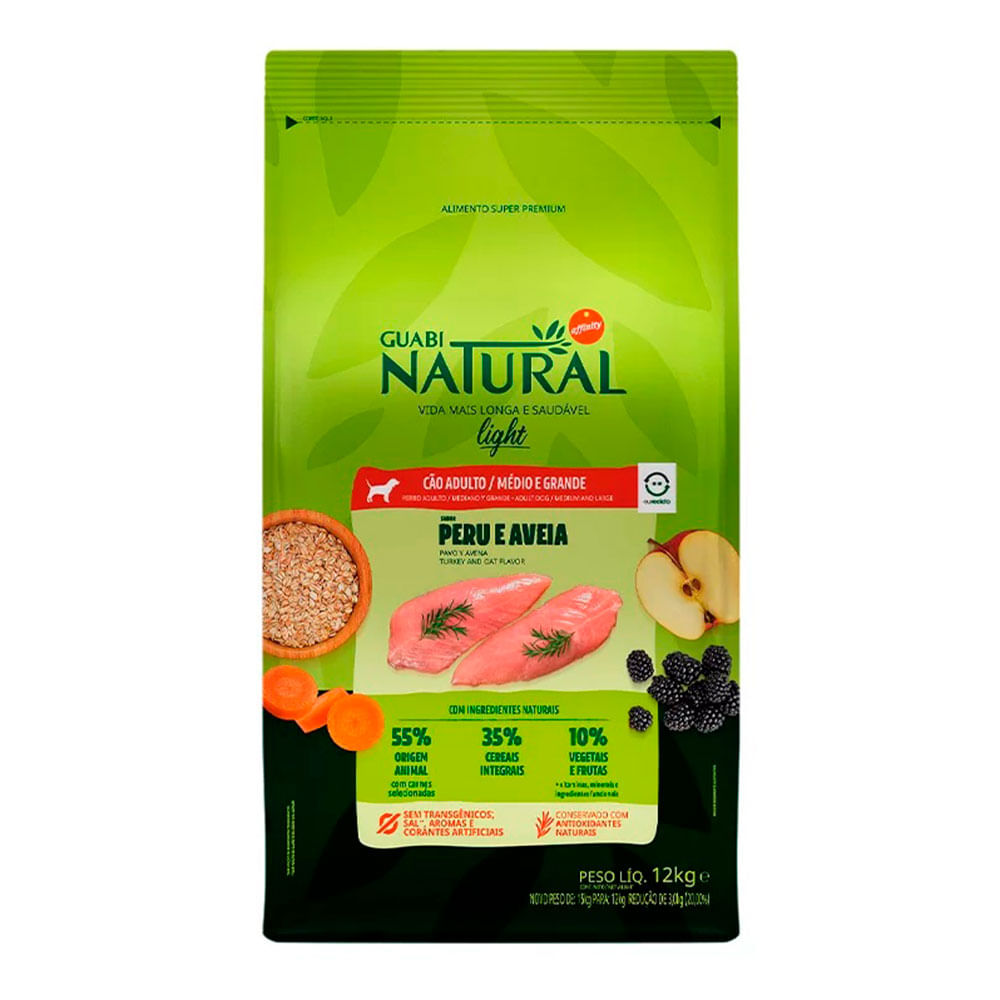 Foto-do-produto-Racao-Guabi-Natural-Caes-Adultos-Light-Racas-Media-e-Grande-Peru-e-Aveia-12kg-no-petshop-online-da-Tudo-de-Bicho