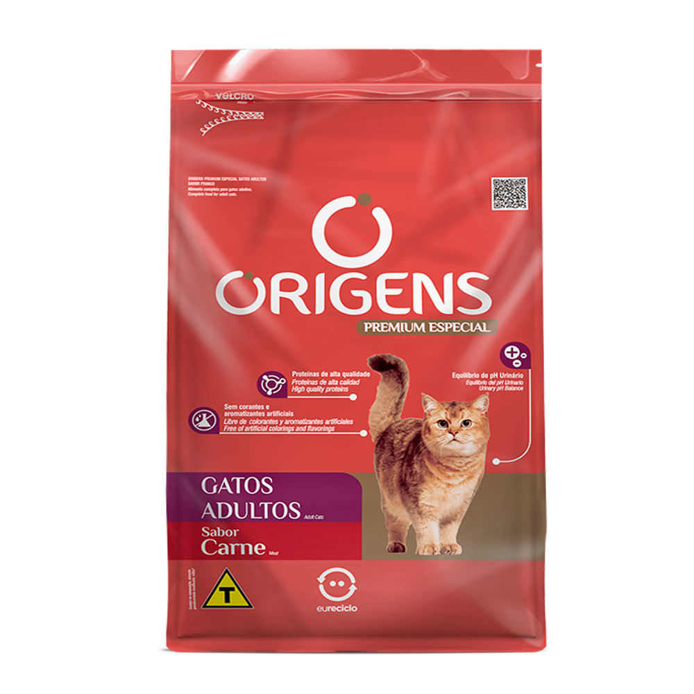 Foto-do-produto-Racao-Origens-Gatos-Adultos-Carne-101kg-no-petshop-online-da-Tudo-de-Bicho