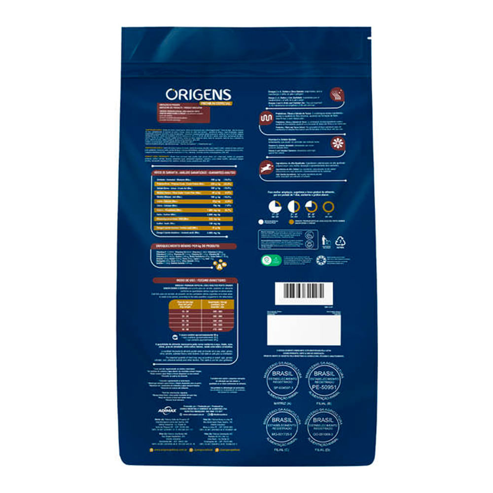 Foto-do-produto-Racao-Origens-Caes-Adultos-Carne-e-Cereais-Racas-Grandes-15kg-no-petshop-online-da-Tudo-de-Bicho