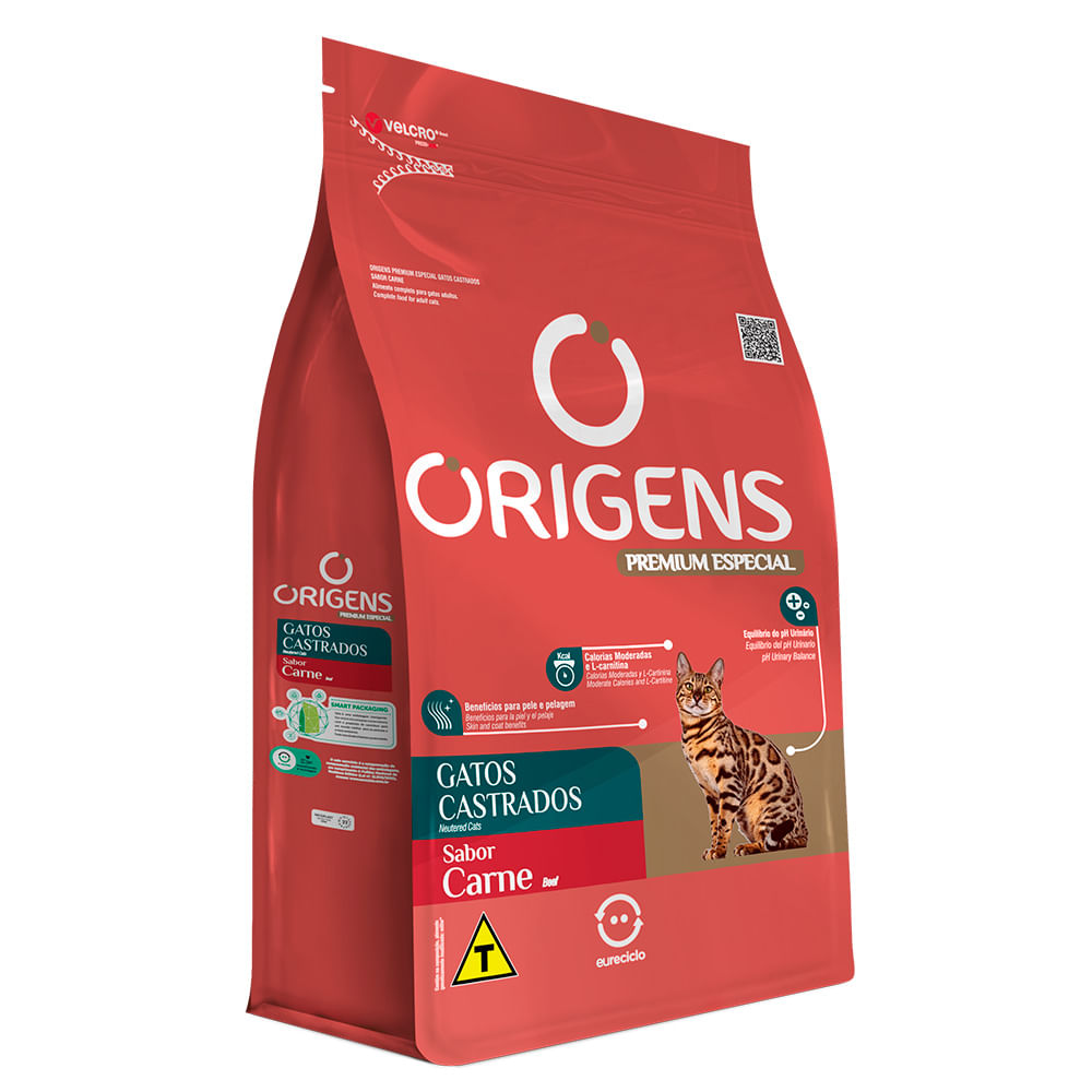 Foto-do-produto-Racao-Origens-Gatos-Adultos-Castrado-Carne-1kg-no-petshop-online-da-Tudo-de-Bicho