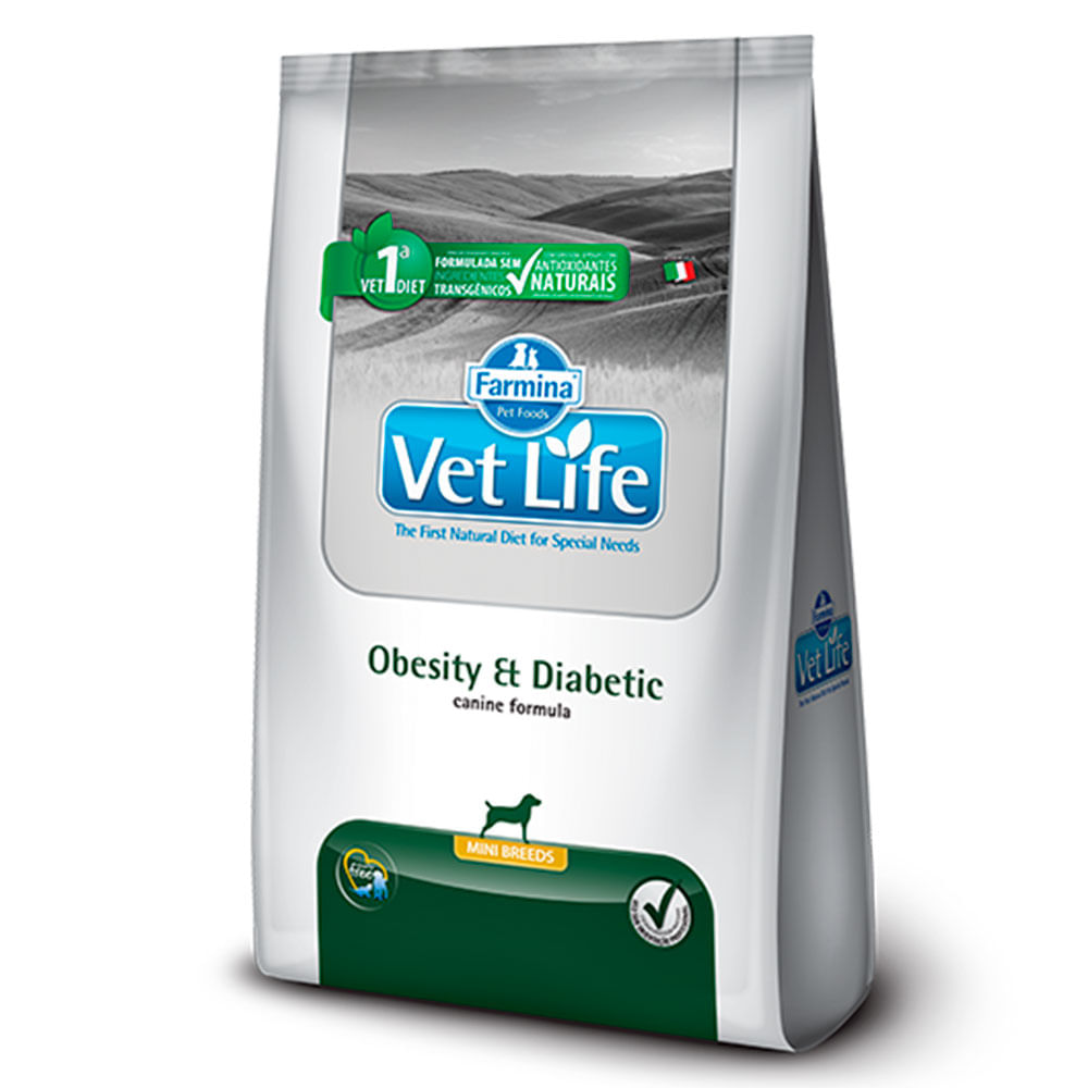 Foto-do-produto-Racao-Vet-Life-Caes-Mini-Obesity-Diabetic-101kg-no-petshop-online-da-Tudo-de-Bicho