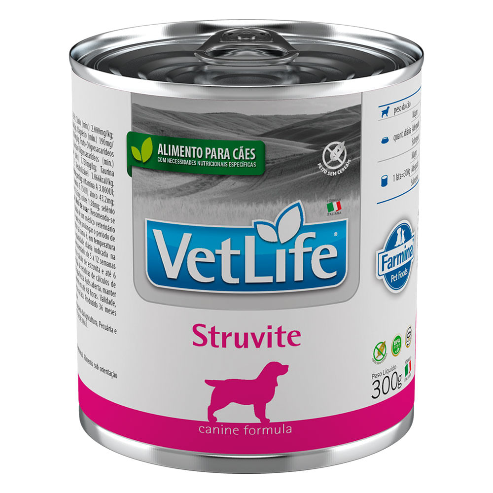 Foto-do-produto-Racao-Umida-Para-Caes-Farmina-Vet-Life-Struvite-300g-no-petshop-online-da-Tudo-de-Bicho