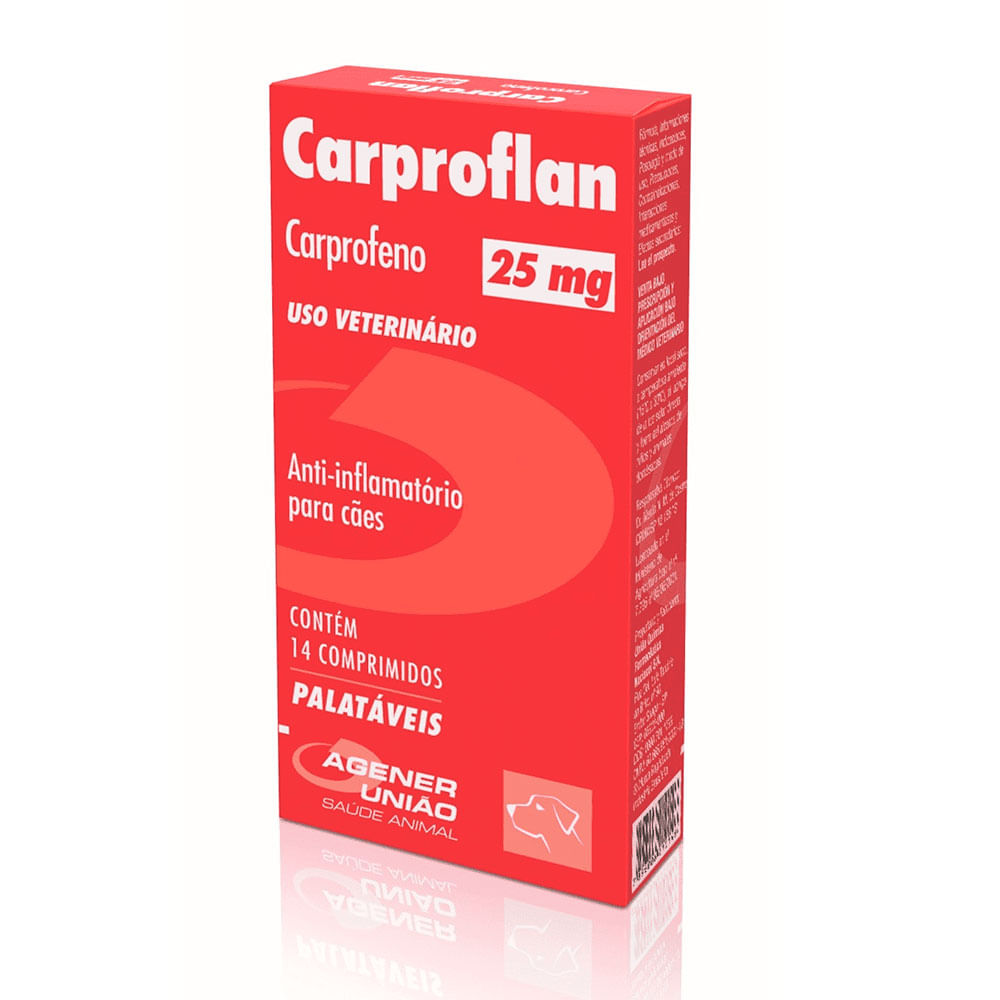 Foto-do-produto-Carproflan-25mg-Agener-Uniao-14-Comprimidos-no-petshop-online-da-Tudo-de-Bicho