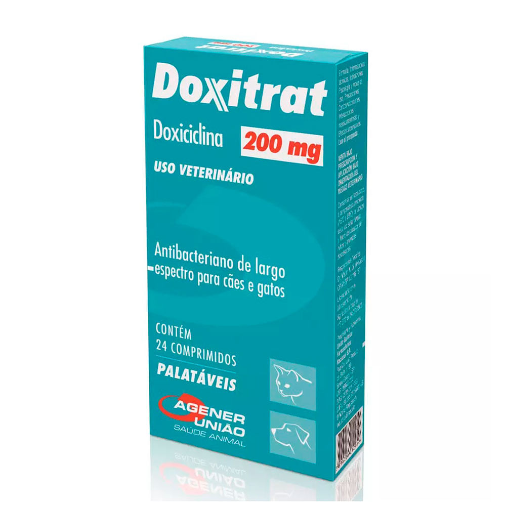 Foto-do-produto-Doxitrat-200mg-Agener-Uniao-24-Comprimidos-no-petshop-online-da-Tudo-de-Bicho