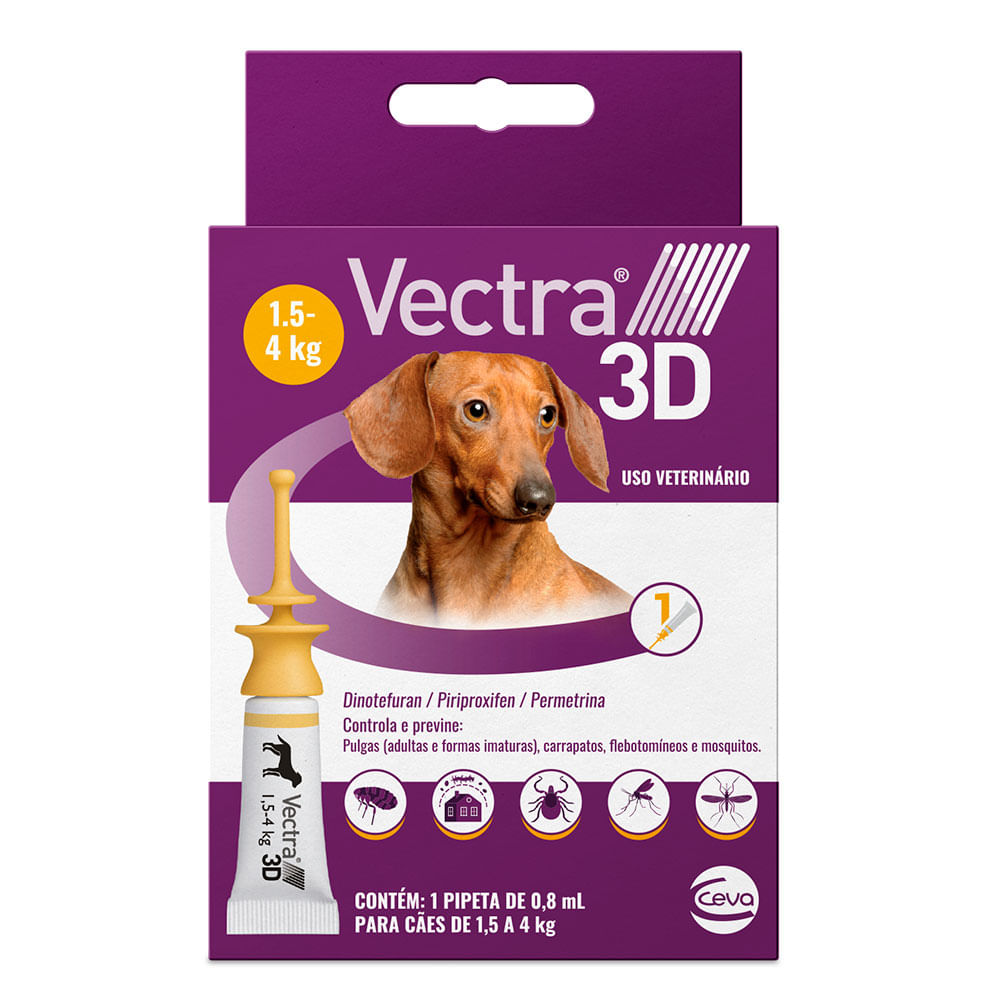 Foto-do-produto-Antipulgas-e-Carrapatos-Ceva-Vectra-3D-Caes-de-15-a-4kg-no-petshop-online-da-Tudo-de-Bicho