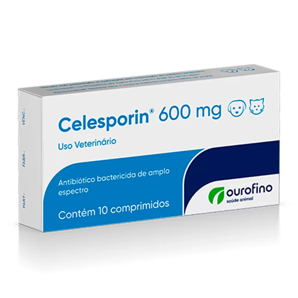 Foto-do-produto-Celesporin-600Mg-10-Comprimidos-no-petshop-online-da-Tudo-de-Bicho