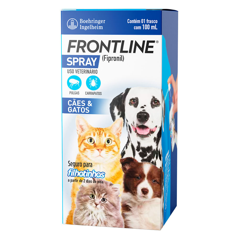 Foto-do-produto-Frontline-Spray-Antipulgas-e-Carrapatos-Caes-e-Gatos-100ml-no-petshop-online-da-Tudo-de-Bicho