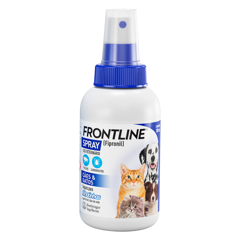 Foto-do-produto-Frontline-Spray-Antipulgas-e-Carrapatos-Caes-e-Gatos-100ml-no-petshop-online-da-Tudo-de-Bicho