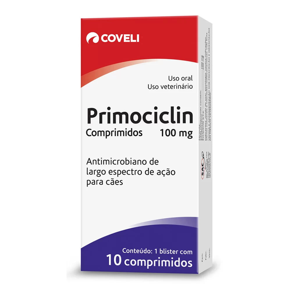 Foto-do-produto-Primocilim-Coveli-10-Comprimidos-100mg-no-petshop-online-da-Tudo-de-Bicho