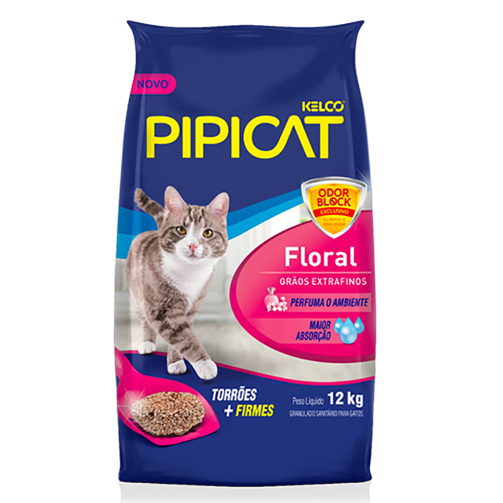 Foto-do-produto-Areia-Higienica-Pipicat-Floral-12kg-no-petshop-online-da-Tudo-de-Bicho