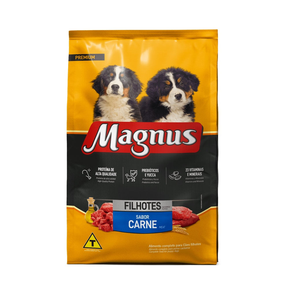 Foto-do-produto-Racao-Magnus-Premium-Caes-Filhotes-Carne-101kg-no-petshop-online-da-Tudo-de-Bicho