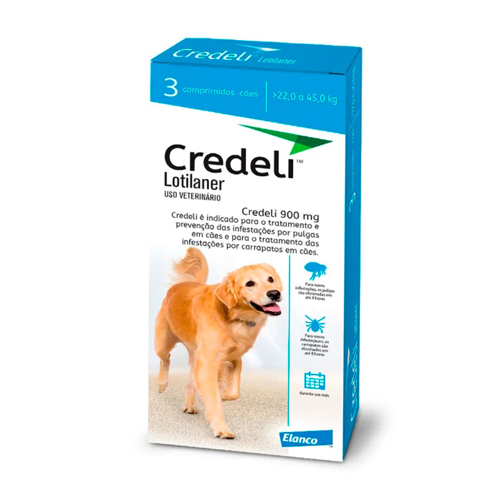 Foto-do-produto-Credeli-Antipulgas-e-Carrapatos-Caes-22-a-45kg-3-Comprimidos-no-petshop-online-da-Tudo-de-Bicho