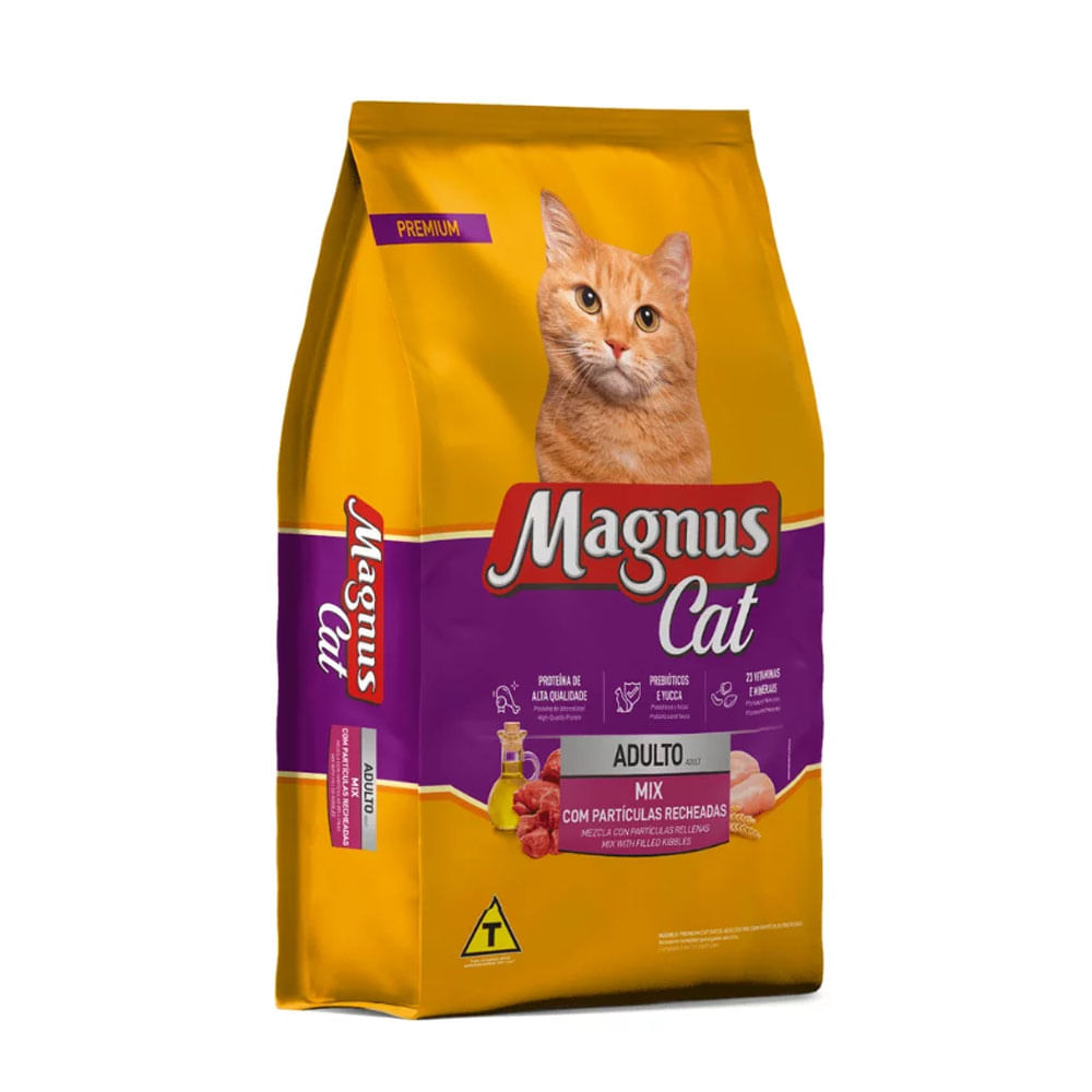 Foto-do-produto-Racao-Magnus-Premium-Gatos-Adultos-Mix-Recheado-15kg-no-petshop-online-da-Tudo-de-Bicho