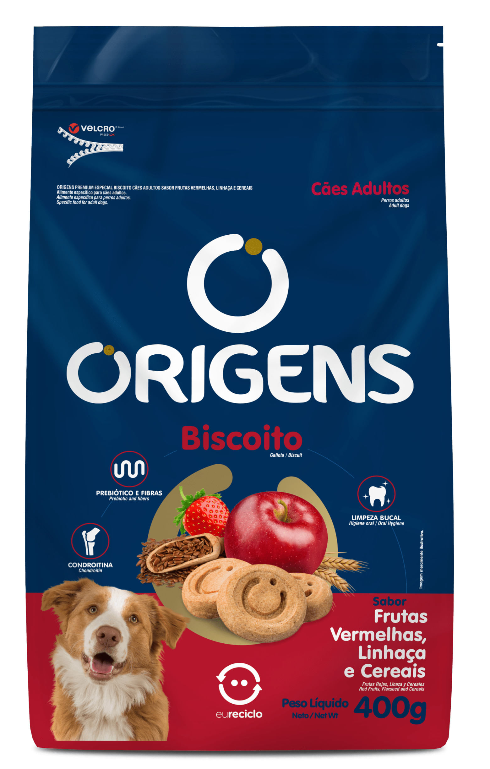 Foto-do-produto-Biscoito-Origens-Caes-Adultos-Linhaca-400g-no-petshop-online-da-Tudo-de-Bicho