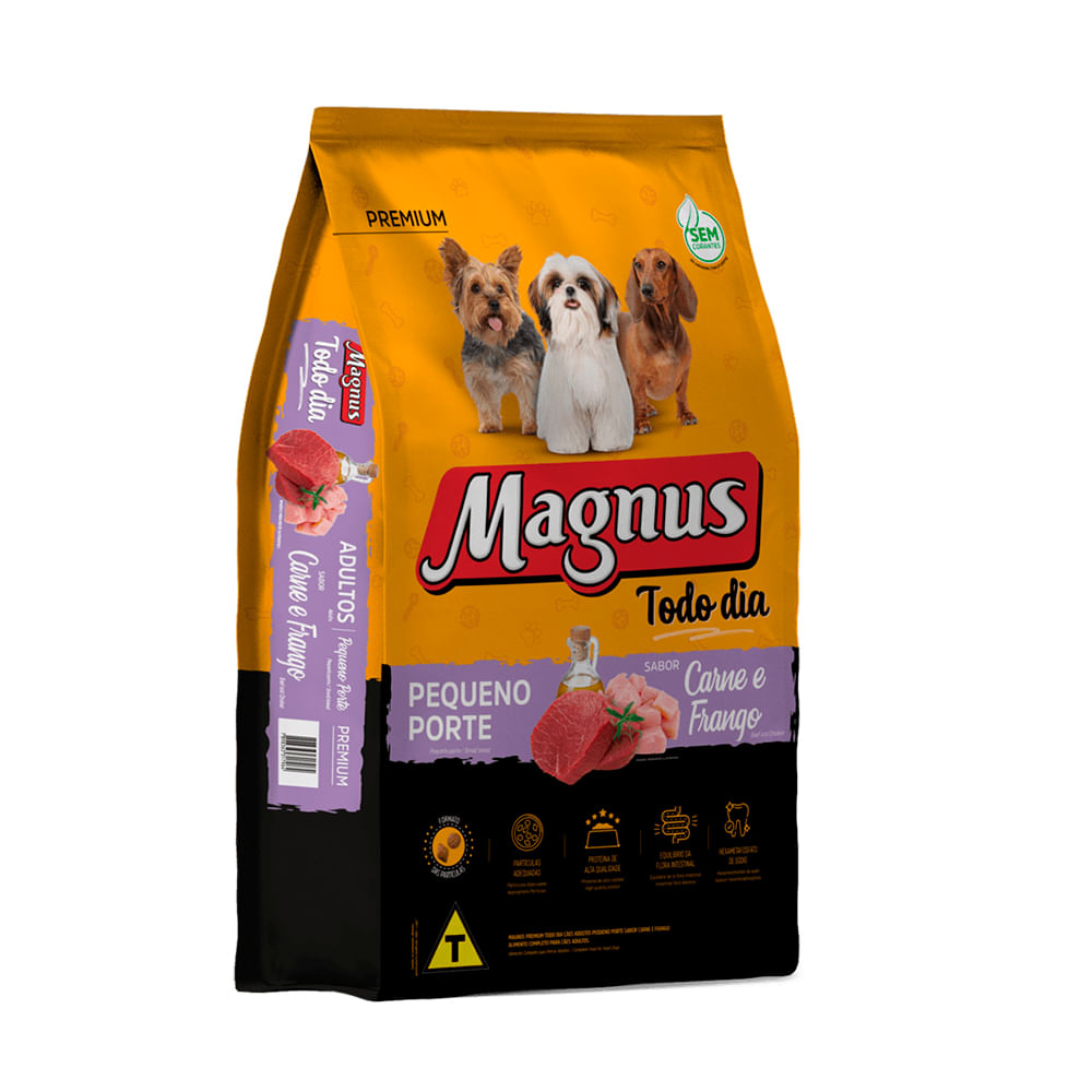 Foto-do-produto-Racao-Premium-Magnus-Todo-dia-Caes-Porte-Pequeno-Adulto-Carne-e-Frango-20Kg-no-petshop-online-da-Tudo-de-Bicho