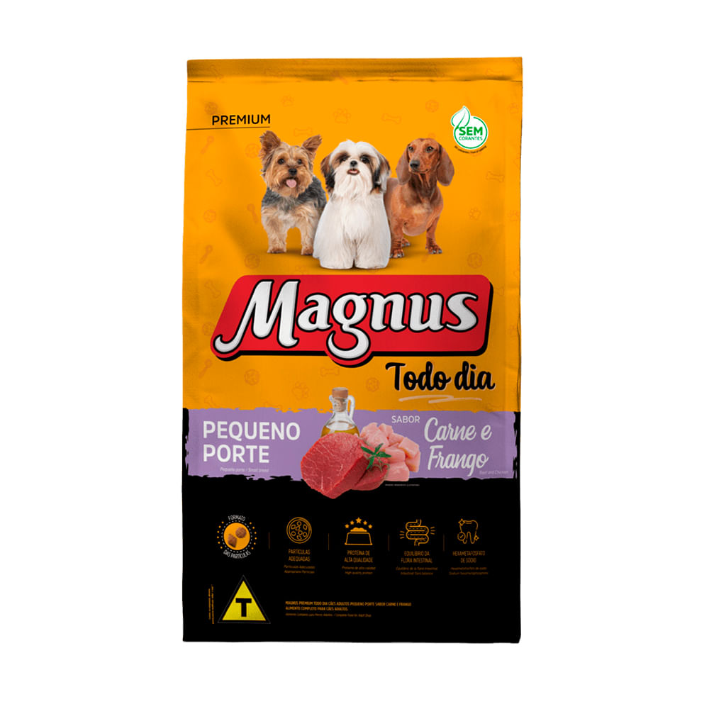 Foto-do-produto-Racao-Premium-Magnus-Todo-dia-Caes-Porte-Pequeno-Adulto-Carne-e-Frango-20Kg-no-petshop-online-da-Tudo-de-Bicho