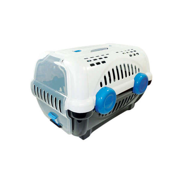 Foto-do-produto-Caixa-de-Transporte-Furacao-Pet-Luxo-Branco-Com-Azul-N1-no-petshop-online-da-Tudo-de-Bicho