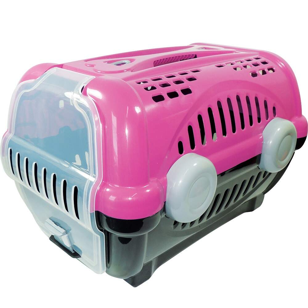 Foto-do-produto-Caixa-de-Transporte-Furacao-Pet-Luxo-Rosa-N1-no-petshop-online-da-Tudo-de-Bicho