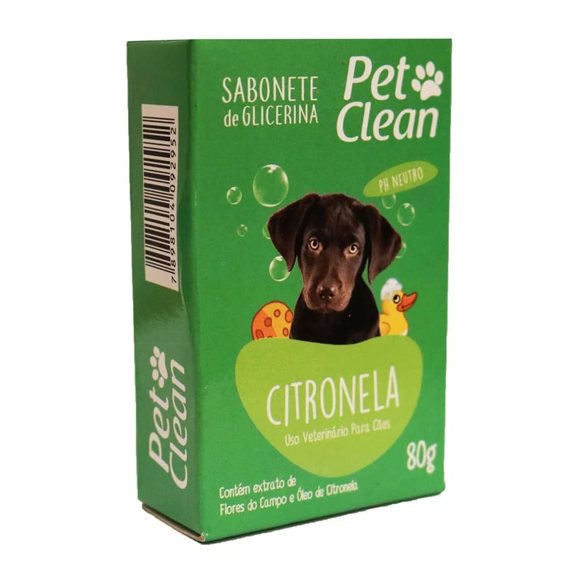 Foto-do-produto-Sabonete-Citronela-Pet-Clean-80g-no-petshop-online-da-Tudo-de-Bicho