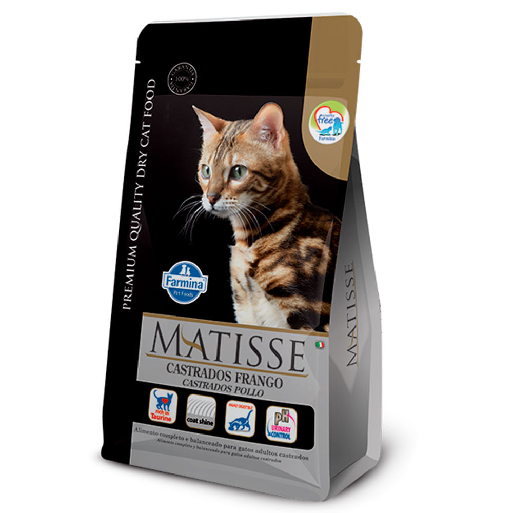 Foto-do-produto-Racao-Farmina-Matisse-Gatos-Adultos-Castrados-Frango-800g-no-petshop-online-da-Tudo-de-Bicho