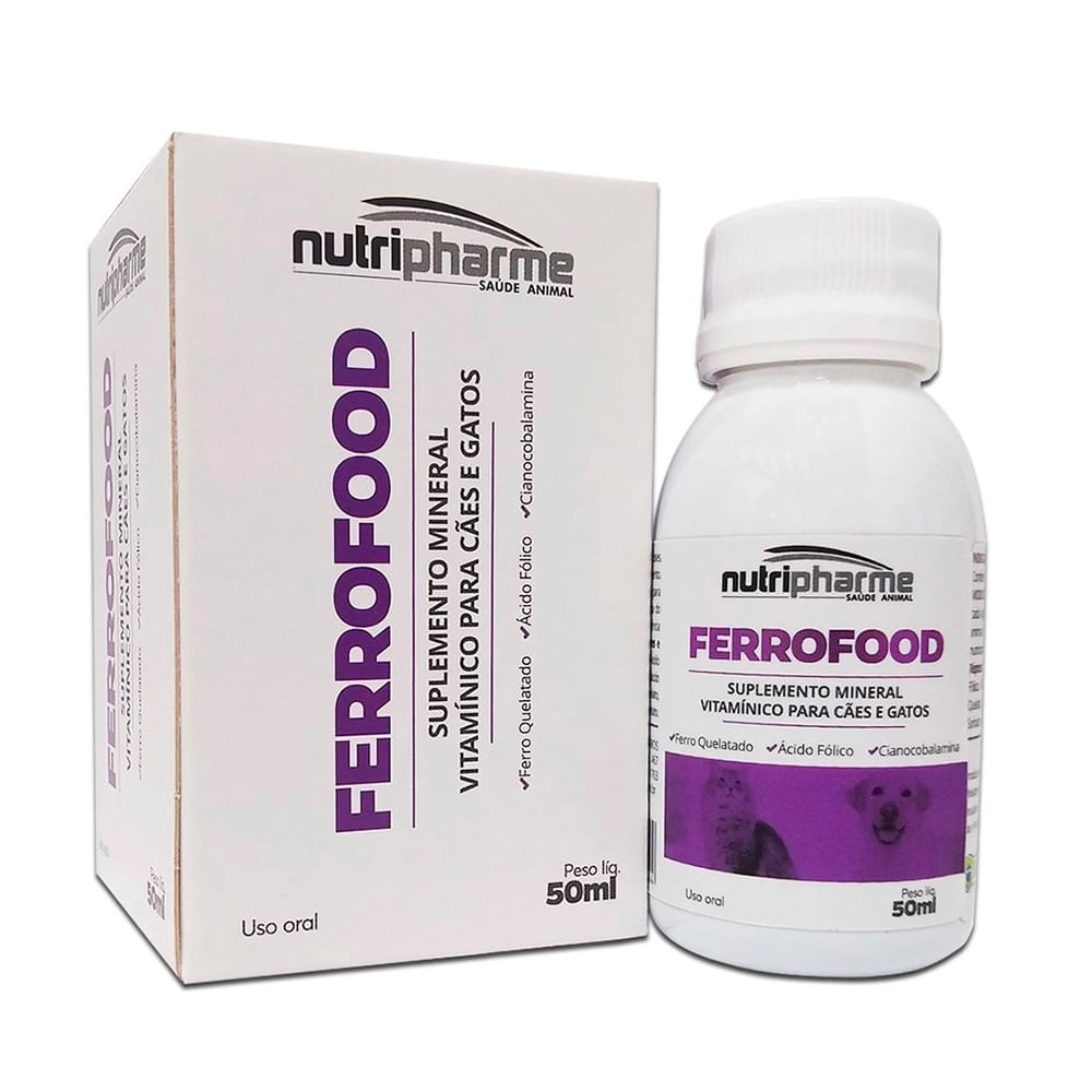 Foto-do-produto-Suplemento-Ferrofood-Caes-e-Gatos-50ml-no-petshop-online-da-Tudo-de-Bicho