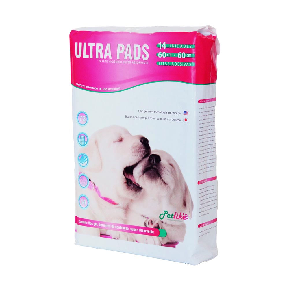 Foto-do-produto-Tapete-Higienico-Petlike-Ultra-Pads-14-Unidades-no-petshop-online-da-Tudo-de-Bicho