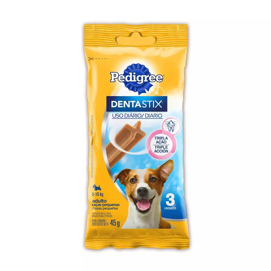 Foto-do-produto-Petisco-Pedigree-Dentastix-Caes-Racas-Pequenas-Cuidado-Oral-45g-no-petshop-online-da-Tudo-de-Bicho