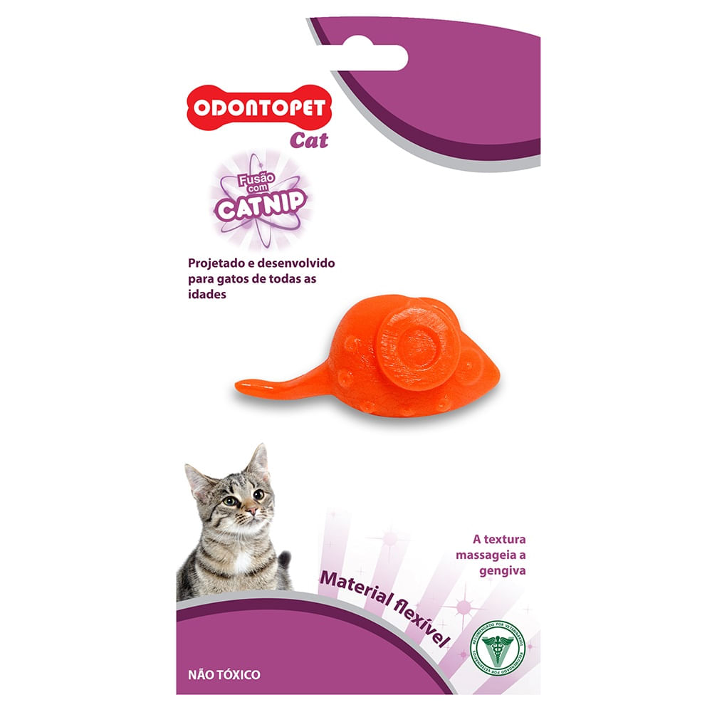 Foto-do-produto-Brinquedo-Cat-Mouse-Odontopet-Laranja-no-petshop-online-da-Tudo-de-Bicho