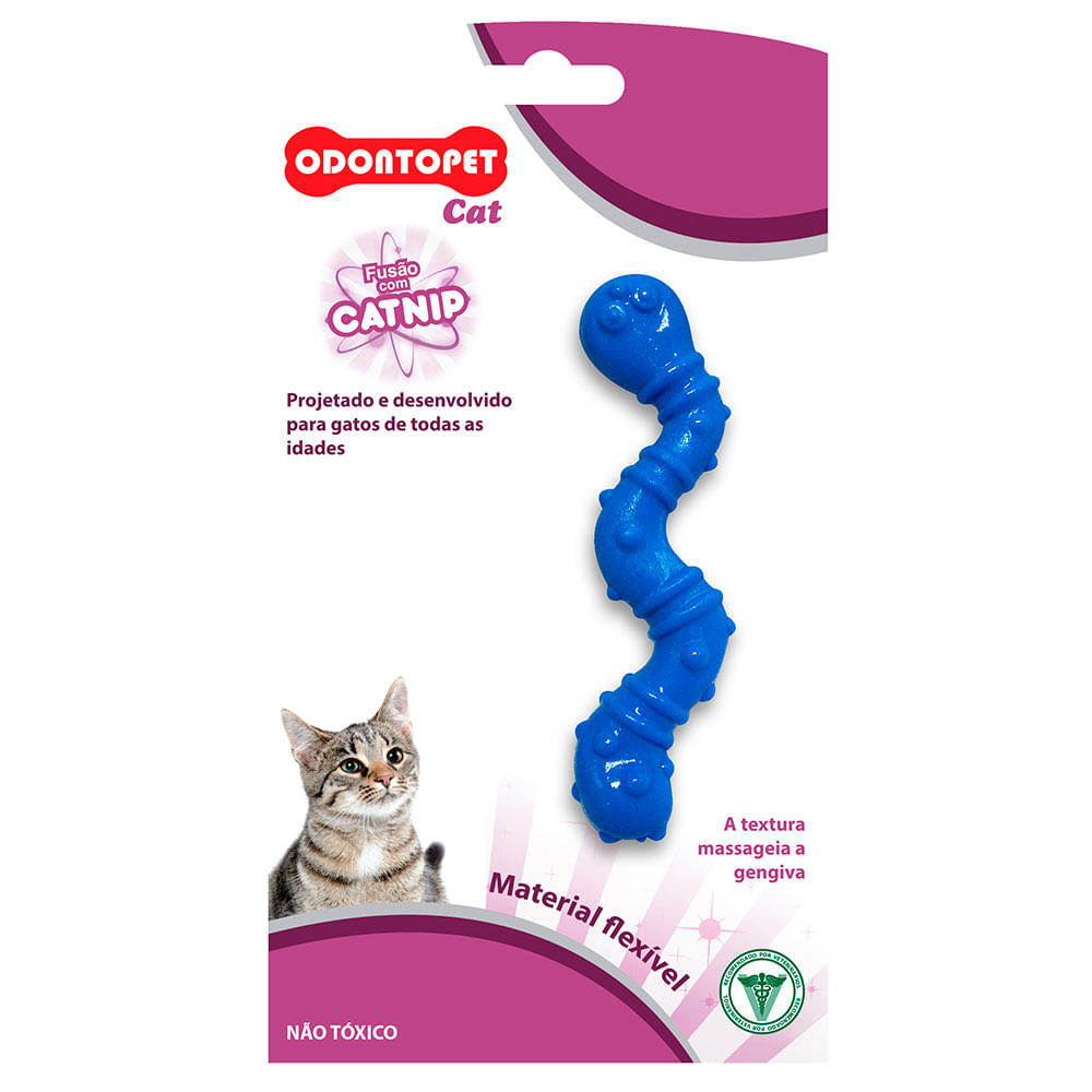 Foto-do-produto-Brinquedo-Gatos-Minhoca-Azul-Odontopet-Cat-no-petshop-online-da-Tudo-de-Bicho