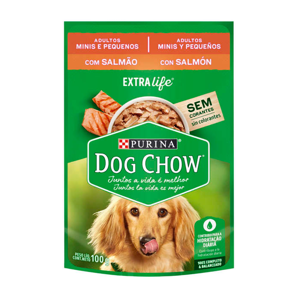 Foto-do-produto-Racao-Umida-Nestle-Purina-Dog-Chow-Adultos-Racas-Minis-e-Pequenas-Salmao-Sache-100g-no-petshop-online-da-Tudo-de-Bicho