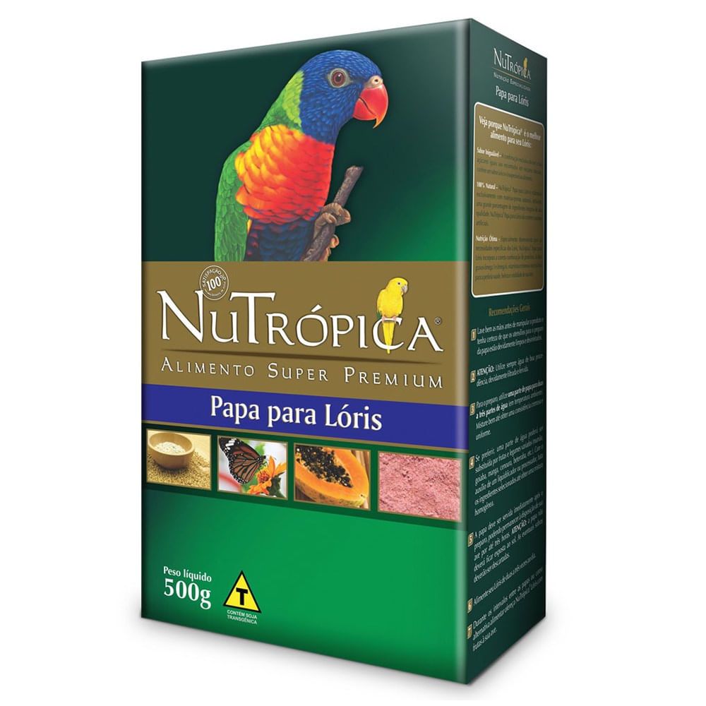 Foto-do-produto-Racao-para-Loris-Papinha-Nutropica-500g-no-petshop-online-da-Tudo-de-Bicho