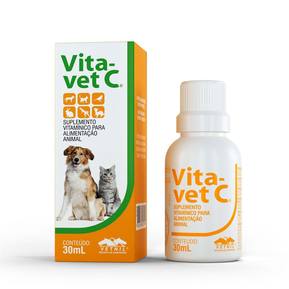 Foto-do-produto-Suplemento-Vitaminico-Vita-Vet-C-Vetnil-30ml-no-petshop-online-da-Tudo-de-Bicho