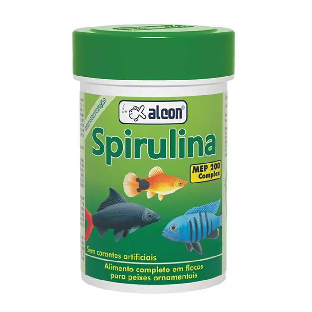 Foto-do-produto-Racao-Para-Peixes-Spirulina-Alcon-50g-no-petshop-online-da-Tudo-de-Bicho