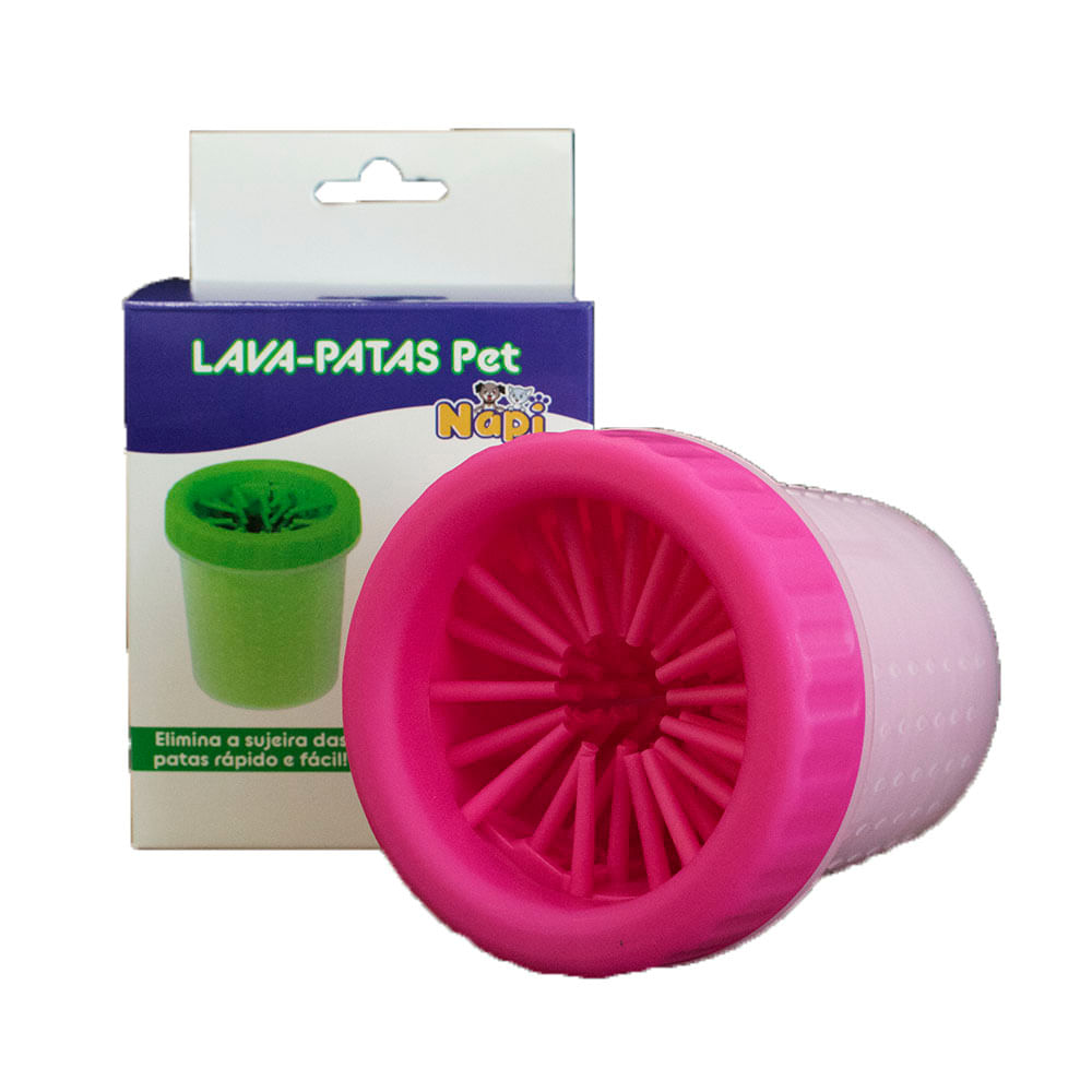 Foto-do-produto-Copo-Lava-Patas-Rosa-Medio-Napi-no-petshop-online-da-Tudo-de-Bicho