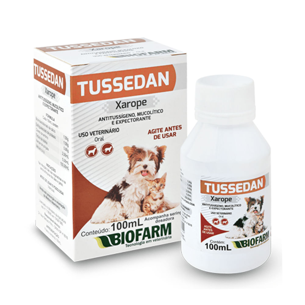 Foto-do-produto-Xarope-Caes-e-Gatos-Tussedan-Biofarm-100ml-no-petshop-online-da-Tudo-de-Bicho