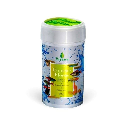 Foto-do-produto-Racao-Poytara-Tropicais-Flocos-10g-no-petshop-online-da-Tudo-de-Bicho