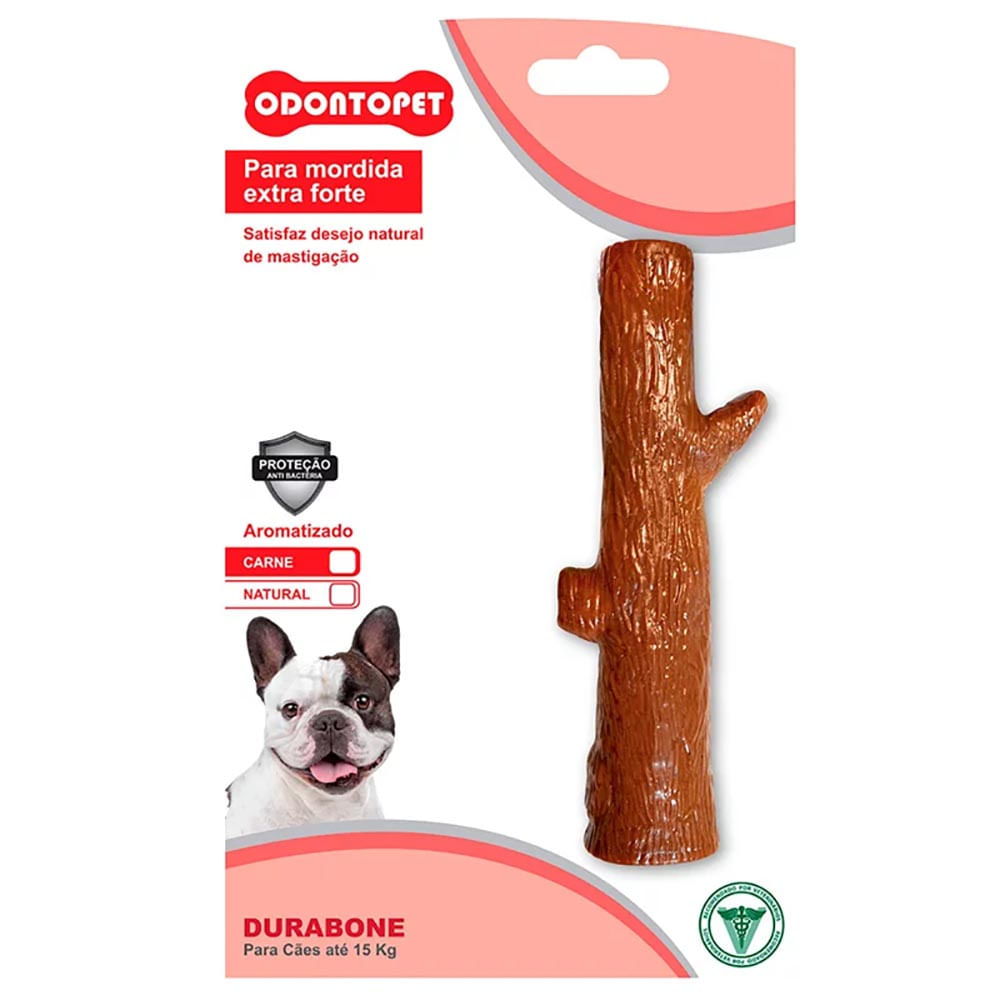 Foto-do-produto-Brinquedo-Mordedor-Durabone-Tronco-Caes-Ate-15kg-Sabor-Carne-Odontopet-no-petshop-online-da-Tudo-de-Bicho