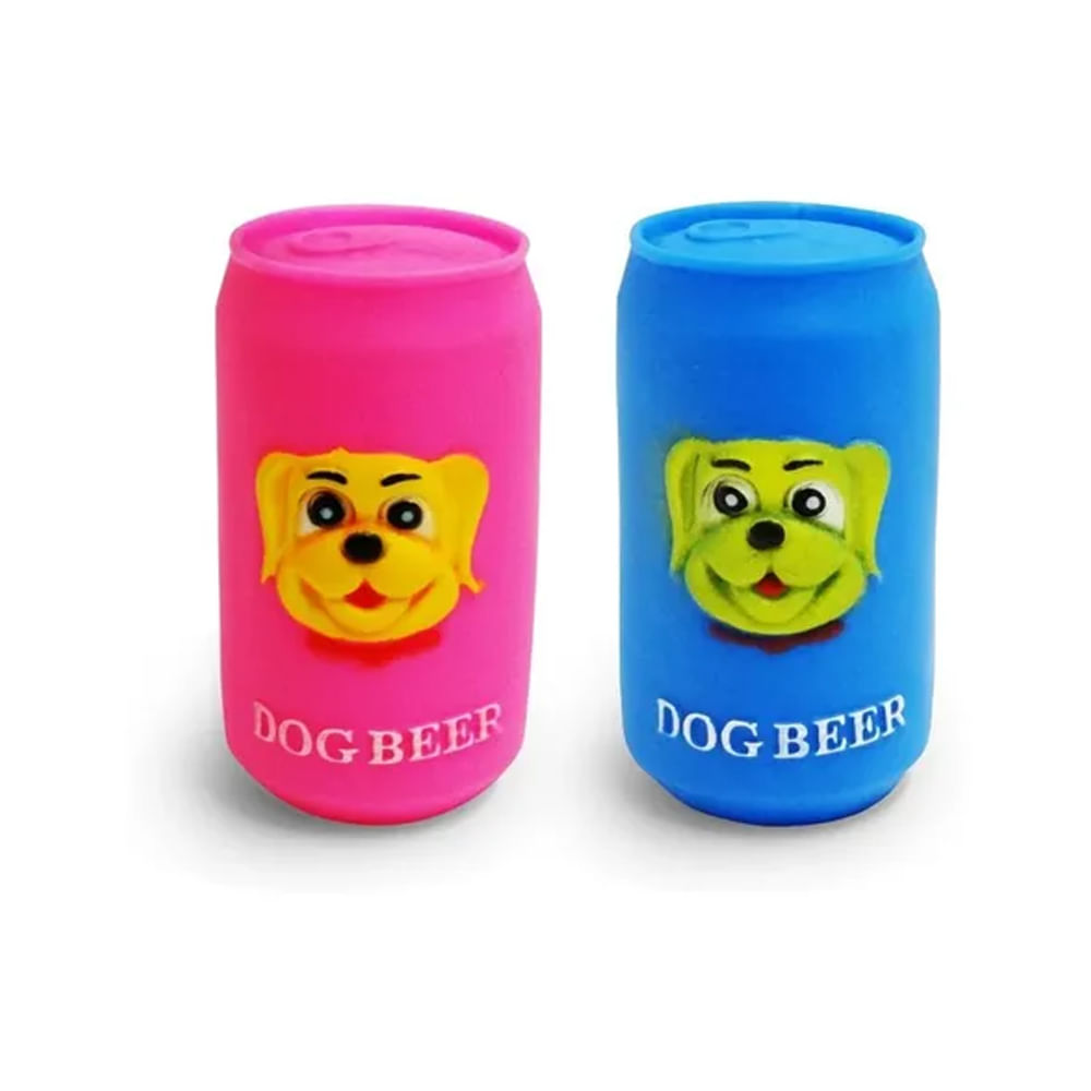 Foto-do-produto-Brinquedo-Caes-The-Pets-Vinil-Dog-Beer-Latinha-Colors-no-petshop-online-da-Tudo-de-Bicho